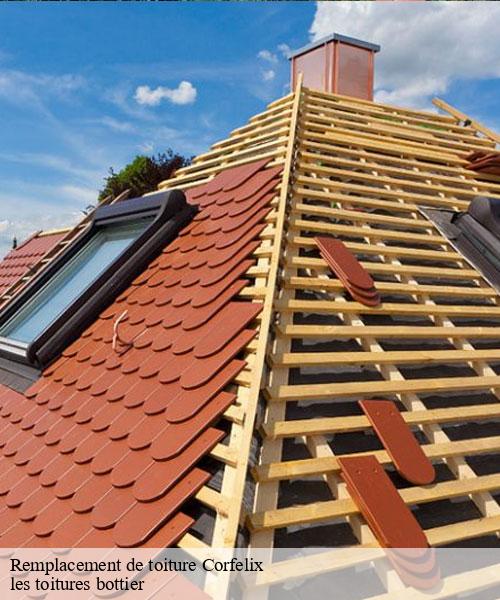 Remplacement de toiture  corfelix-51210 les toitures bottier