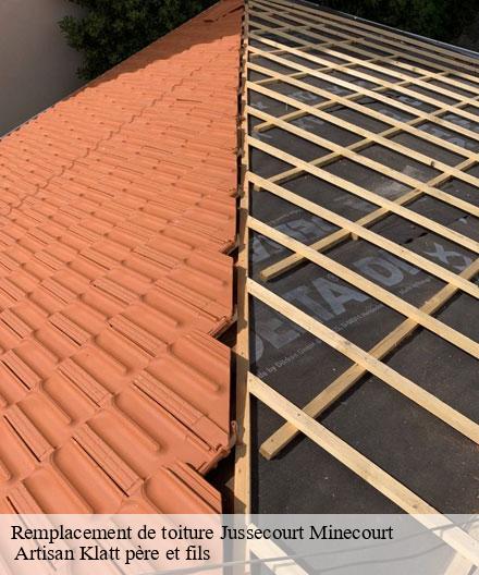 Remplacement de toiture  jussecourt-minecourt-51340  Artisan Klatt père et fils