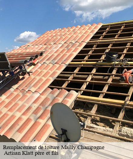 Remplacement de toiture  mailly-champagne-51500  Artisan Klatt père et fils