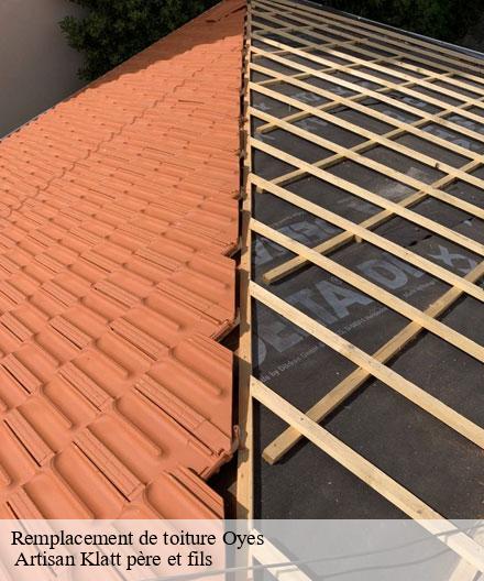 Remplacement de toiture  oyes-51120  Artisan Klatt père et fils