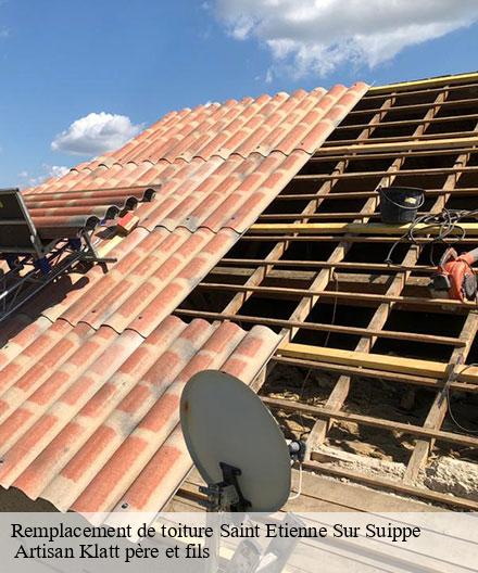 Remplacement de toiture  saint-etienne-sur-suippe-51110  Artisan Klatt père et fils