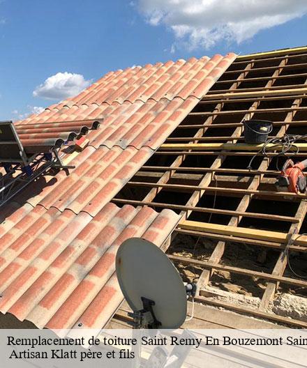 Remplacement de toiture  saint-remy-en-bouzemont-saint-g-51290  Artisan Klatt père et fils