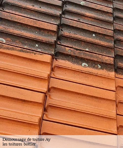 Demoussage de toiture  ay-51160 les toitures bottier