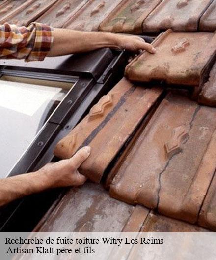 Recherche de fuite toiture  witry-les-reims-51420  Artisan Klatt père et fils